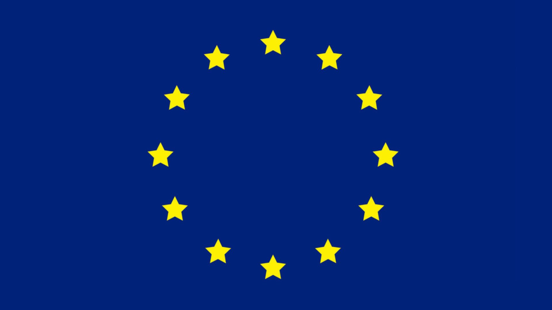 The European Union flag.