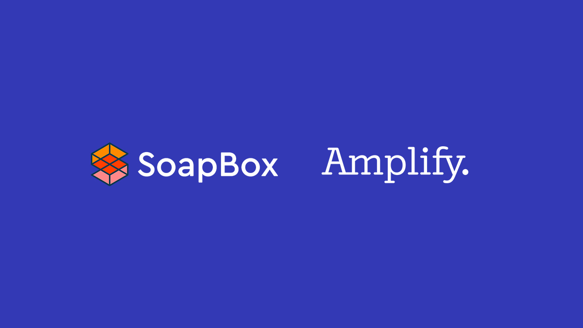 An image with the SoapBox and Amplify logos.