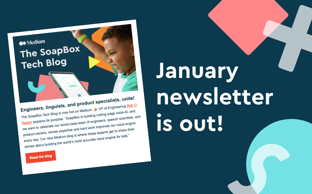 An image with text that says, "January newsletter is out!"