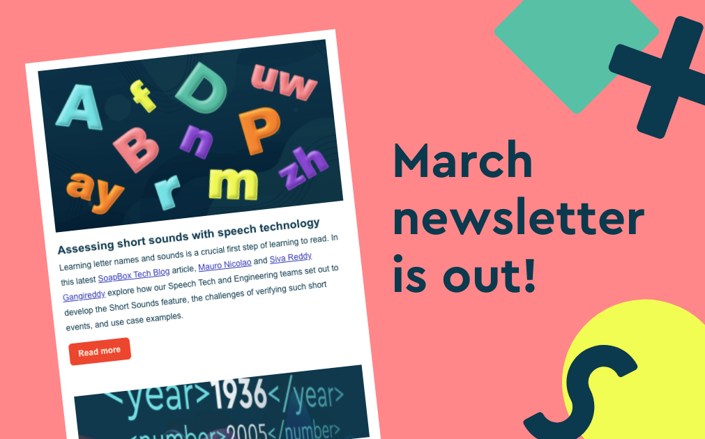 An image with text that says, "March newsletter is out!"