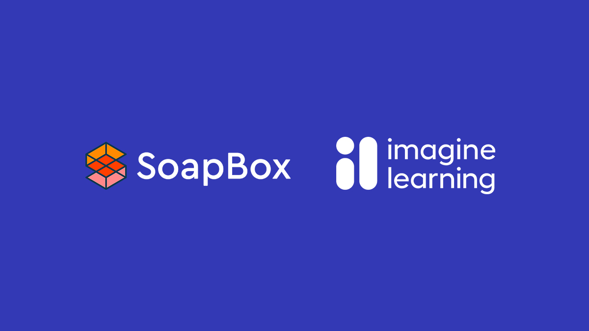 An image of the SoapBox and Imagine Learning logos