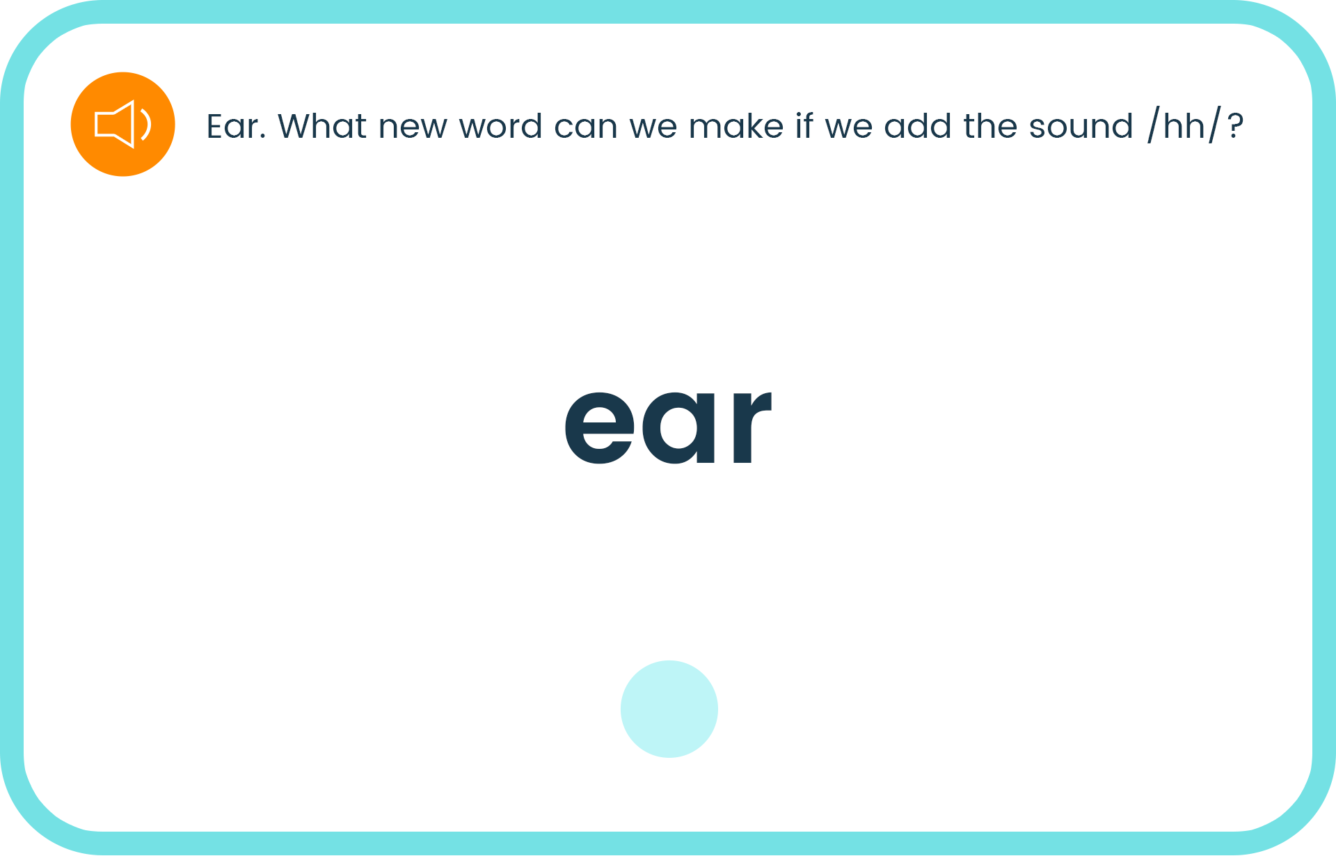 An example of a voice-enabled phoneme manipulation exercise.