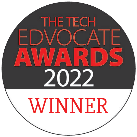 A plaque for the 2022 Tech Edvocate Awards. SoapBox won the Best AI/Machine Learning Tool category.
