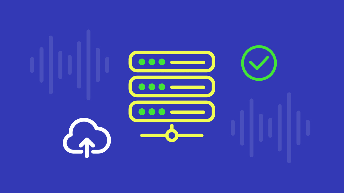 A graphic depicting a request being successfully received by a cloud-based web service.